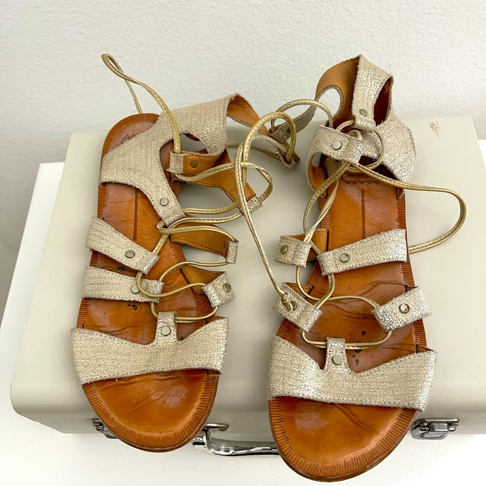 Dolce Vita Gladiator Gold Metallic Sandal